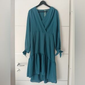Elegant Teal Dress